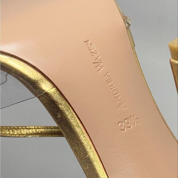 Andrea Wazen Leather & Crystal Pumps size 39.5 - Picture 16 of 16